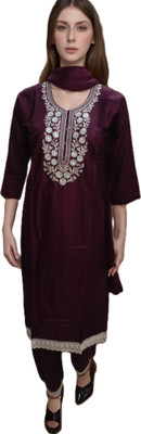 anni fashion Embellished Kurta, Trouser/Pant & Dupatta Set