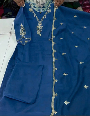 ROHEENI CREATION Embroidered Kurta, Trouser/Pant & Dupatta Set