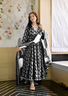 Lali Creation Printed Kurta, Palazzo & Dupatta Set