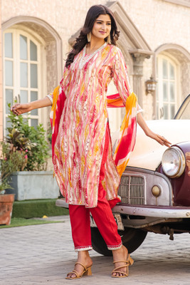Rajnandini Printed Kurta, Trouser/Pant & Dupatta Set