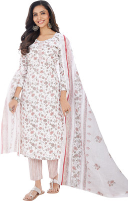 Saarah Printed Kurta, Trouser/Pant & Dupatta Set