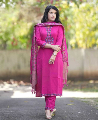 MUDRAS FASHION Embroidered Kurta, Trouser/Pant & Dupatta Set