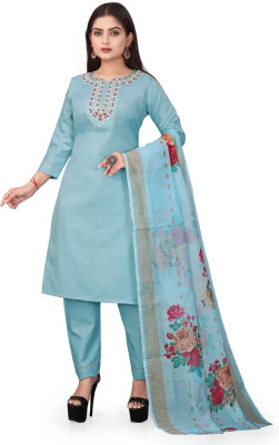 Florencia Embroidered Kurta, Trouser/Pant & Dupatta Set