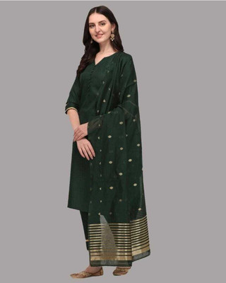moxinfashion Self Design Kurta, Palazzo & Dupatta Set