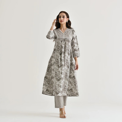 SHRIMORI Embroidered Kurta, Trouser/Pant & Dupatta Set