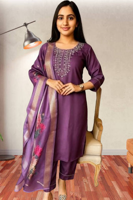 Goori Creation Embroidered Kurta, Trouser/Pant & Dupatta Set