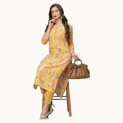 YashioG Fashion Printed Kurta, Trouser/Pant & Dupatta Set