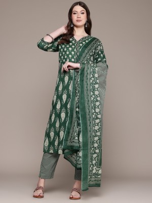 Readiprint Printed Kurta, Palazzo & Dupatta Set