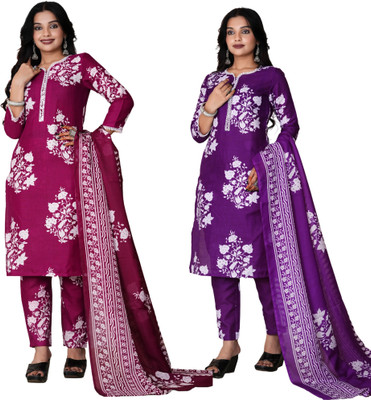 Sitara Setu Floral Print Kurta, Trouser/Pant & Dupatta Set
