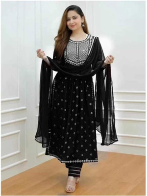 Rasemia Embroidered Kurta, Trouser/Pant & Dupatta Set