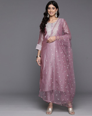 OXIT CLASS Embroidered Kurta, Trouser/Pant & Dupatta Set