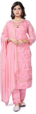 Prutha Embroidered Kurta, Trouser/Pant & Dupatta Set