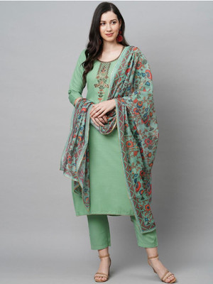 moxinfashion Self Design Kurta, Trouser/Pant & Dupatta Set