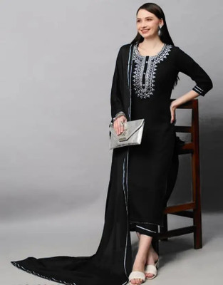 sahajanand creation Embroidered Kurta, Trouser/Pant & Dupatta Set