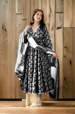 Lali Creation Printed Kurta, Palazzo & Dupatta Set
