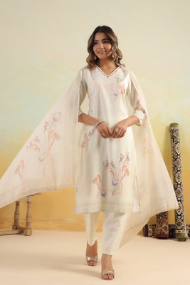 TANMANI Printed Kurta, Trouser/Pant & Dupatta Set