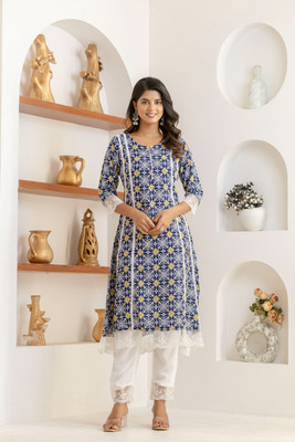 Jaipur fashion factory Printed Kurta, Trouser/Pant & Dupatta Set