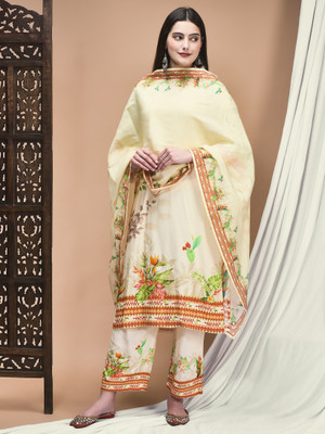 SHREE - SHE IS SPECIAL Floral Print Kurta, Trouser/Pant & Dupatta Set