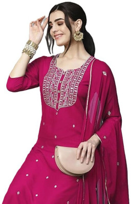 smit fashion Embroidered Kurta, Trouser/Pant & Dupatta Set