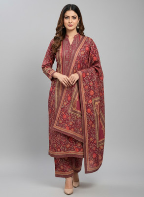 SRIIVA Paisley Kurta, Palazzo & Dupatta Set