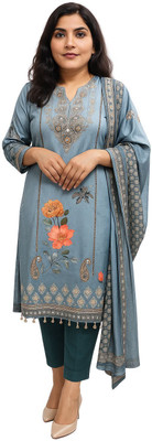 Raseshwari Collection Embroidered Kurta, Trouser/Pant & Dupatta Set