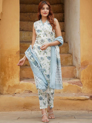 Shanti Creation Printed Kurta, Trouser/Pant & Dupatta Set