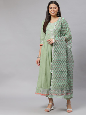 DIVENA Embroidered Kurta, Trouser/Pant & Dupatta Set