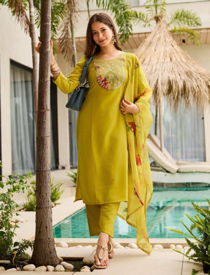 BAJRANG CREATION Women Ethnic Dress Yellow Maxi/Full Length Dress