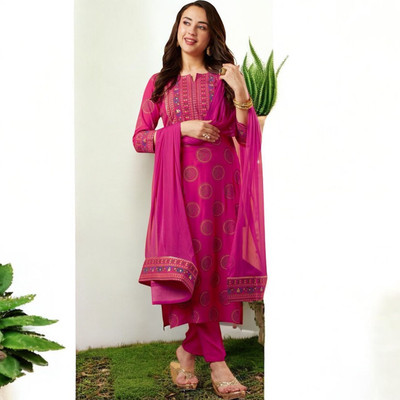 thegoodstore Embroidered Kurta, Trouser/Pant & Dupatta Set