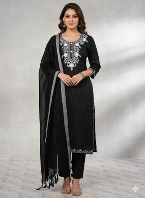 KIBRA Printed Kurta, Trouser/Pant & Dupatta Set