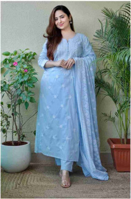 Barbaric Creation Embroidered Kurta, Trouser/Pant & Dupatta Set