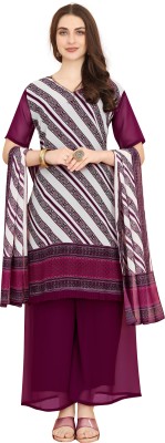 ANVRUYA BOUTIQUE Printed Kurta, Palazzo & Dupatta Set