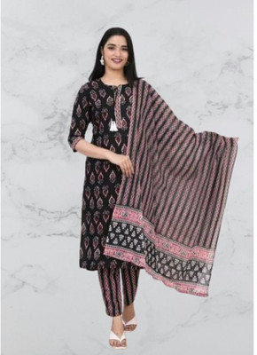 Jaipur fashion factory Printed Kurta, Trouser/Pant & Dupatta Set