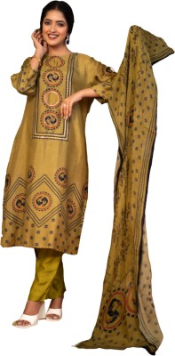 EARTH -O-FAB Embroidered Kurta, Trouser/Pant & Dupatta Set