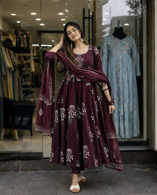 Samiksha Textile Printed Kurta, Palazzo & Dupatta Set