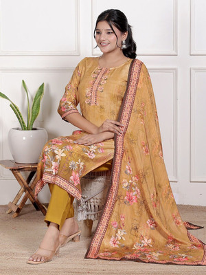 Seemrat Embroidered Kurta, Trouser/Pant & Dupatta Set