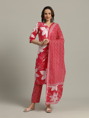 Meena Bazaar Printed Kurta, Salwar & Dupatta Set