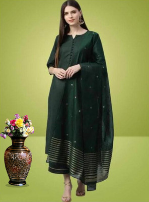 CreationRajvi Printed Kurta, Palazzo & Dupatta Set