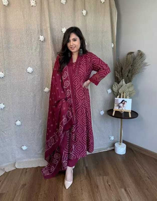 SK Collection Printed Kurta, Trouser/Pant & Dupatta Set