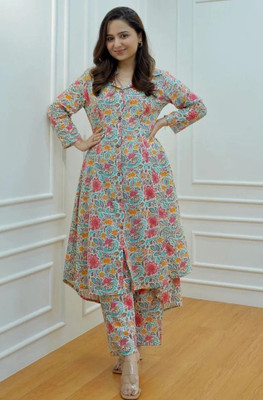 DIVACREATION Women Kurta Pant Set