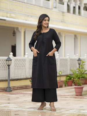 DIVENA Solid Kurta, Trouser/Pant & Dupatta Set