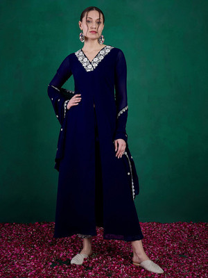 Kvsfab Embroidered Kurta, Trouser/Pant & Dupatta Set