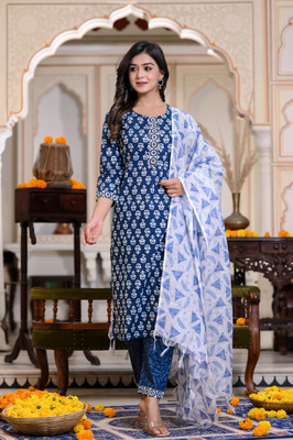 Rani Prints Printed Kurta, Trouser/Pant & Dupatta Set