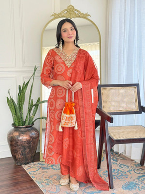 arma fab Embroidered Kurta, Trouser/Pant & Dupatta Set