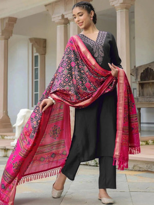 Imlie Embroidered Kurta, Trouser/Pant & Dupatta Set