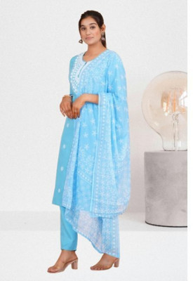 Jaipur fashion factory Self Design Kurta, Trouser/Pant & Dupatta Set