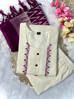 BHUMIKA CREATION Embroidered Kurta, Trouser/Pant & Dupatta Set