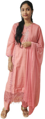 SJ FASHION Embroidered Kurta, Trouser/Pant & Dupatta Set