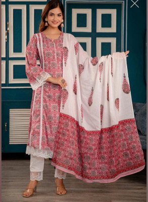 Rini and Niri Printed Kurta, Trouser/Pant & Dupatta Set
