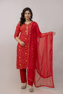 RAS RANI Printed Kurta, Salwar & Dupatta Set